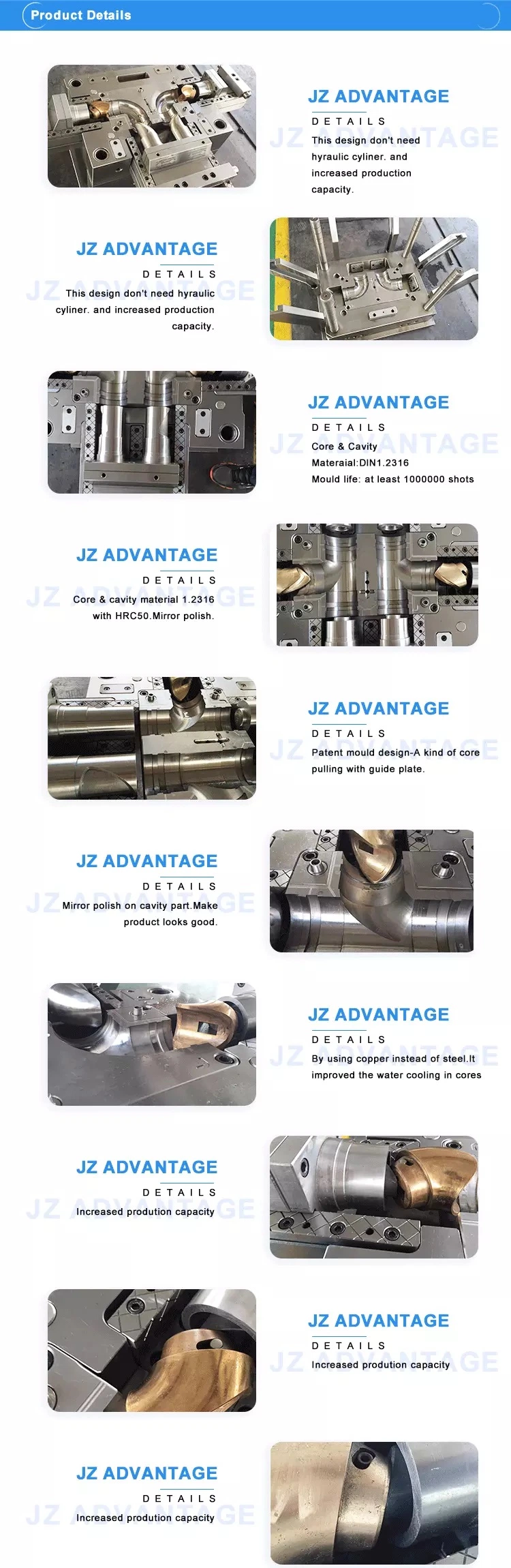 Plastic Injection Pipe Fitting Mould for PVC Bend Fitting Mould